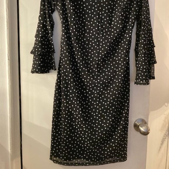 Brand New INC Polka Dot Black and White Dress Size PM - Picture 2 of 5